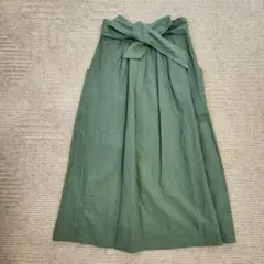 GAP フレアロングスカート グリーン サイズ００ 未使用