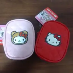 ハローキティ Myハローキティキルト刺繍ポーチ 2個セット