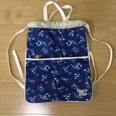 Nice Claup ネイビー ハートチェック ナップザックのサムネイル