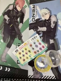 くら寿司 怪獣8号 クリアファイル 古橋伊春＆市川レノ マグネット 市川レノ