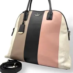 ケイトスペード ショルダーバッグ 2way レザー マルチカラー ストライプ