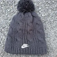 Nike ケーブル編みニット帽 ダークグレー