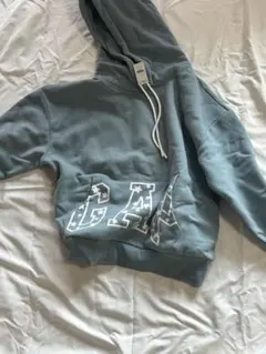 GAP ギャップ青色 クロップドパーカー