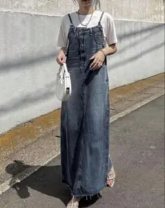 サロペットスカート ロング