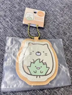 新品すみっコぐらし ねこ　ネームホルダーマスコット　ネームタグ　名札キーホルダー