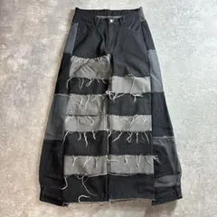 GOJOYJINNI ダブルウエスト デニムパンツ opium - メルカリ GOJOYJINNI ダブルウエスト デニムパンツ opium