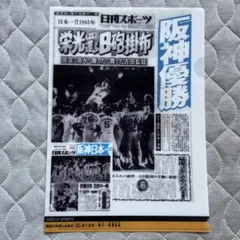 阪神タイガース 1985年 優勝 日刊スポーツ 一面デザイン クリアファイルのサムネイル