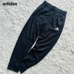 adidas スウェット ジョガーパンツ ワンポイント ウエストゴム ブラック