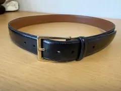 BROOKS BROTHERS 黒レザーベルト 金 ブルックス ブラザーズのサムネイル