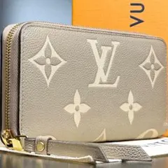 超美品 ルイヴィトン アンプラント バイカラー ジッピーウォレット 長財布