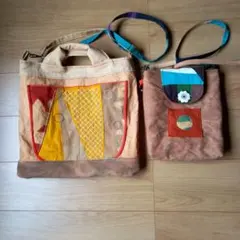 nen様専用　大漁旗パッチワークデザイン トートバッグ　ショルダーバッグ