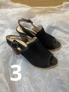 TALANTON サンダル ブラック バックストラップ