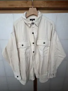 BEAMS コーデュロイジャケット Lサイズ アイボリー