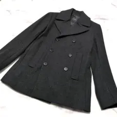 Theory MODUS MELTON Pコートカシミヤ混 チャコール