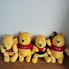 プーさんぬいぐるみ 4体セット