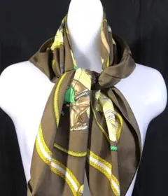 HERMES エルメス 大判スカーフ カレ90 D391 - メルカリ