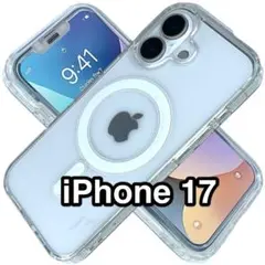 iPhone17ケース クリアTPU&PC素材 Magsafe マグセーフ