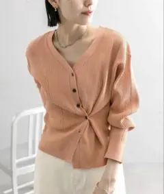 NEWレイヤードボタンカーディガン