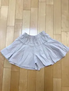 キュロット 120㎝ ベージュ リボン