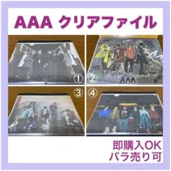 【バラ売り可】AAA クリアファイル4枚セット