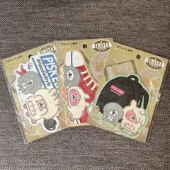 カナヘイ　ピスケ&うさぎ　トラベルステッカー　パーカースタイル　3枚セット