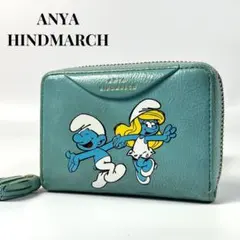美品 アニヤハインドマーチ ボア アイズ コインケース ポーチ ゴールド 