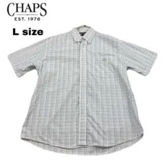 CHAPS ラルフローレン　チェック柄 半袖シャツ Lサイズ　春夏コーデ