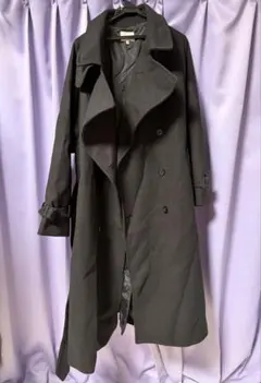 未使用品　EMMA CLOTHES メンズ チェスターコート ブラック Mのサムネイル