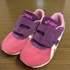 最終値下げ‼️asics キッズスニーカー ピンク/紫 ベルクロ20㎝ 学校