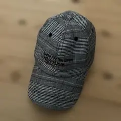 チェック柄キャップ サイズ調整可能