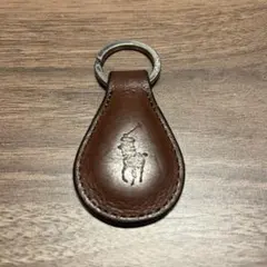 鶴*瓶様 Polo Ralph Lauren レザーキーホルダー ブラウン