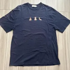 MAISON KITSUNÉ ヨガフォックス Tシャツ ネイビー