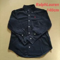 Ralph Lauren ボタンダウンシャツ ネイビー コーデュロイ 140cm