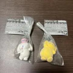サンリオキャラクターズ　ミニチュアチャーム　シナモロール　ポムポムプリンセット