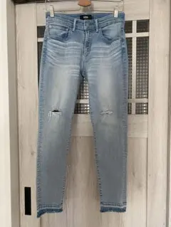 AZUL BY MOUSSY ライトブルースキニーデニム　M