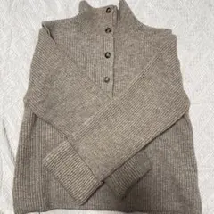 titivate select ベージュ ハイネックセーター