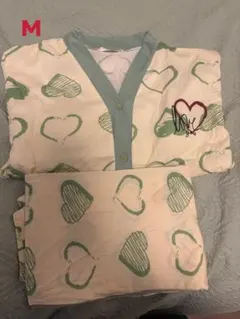 Mサイズ　 ルームウェア上下セット　長袖 パジャマ上下セット　綿