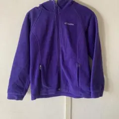 Columbia フリースジャケット 紫色 フード付き