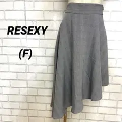RESEXY リゼクシー　アシンメトリースカート　アシメ　チェック柄　裏地あり