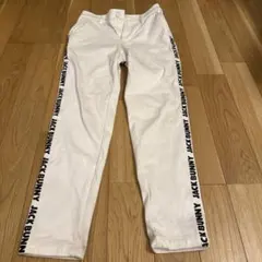 JACK BUNNY ロゴ入り裏起毛　ホワイトパンツ　レディース　サイズ1
