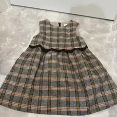 BeBe チェック柄ワンピース 100cm