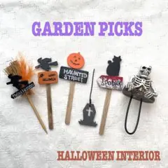 ガーデンピック　ハロウィン　魔女のホウキ　多肉植物