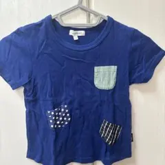 ネイビー ポケット付き Tシャツ 110