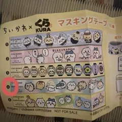 ちいかわ くら寿司 マスキングテープ 4