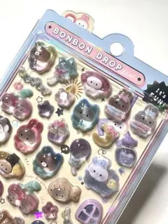 【正規品】うさぎ みずいろ ボンボンドロップシール