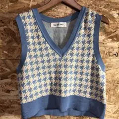 【 2514番】RAY BEAMS ニットベスト　ショート丈　レディS