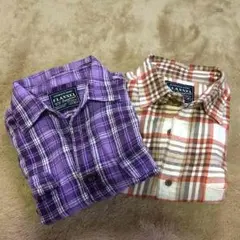 未使用・美品。2枚セット チェック シャツ。H&M、ZARA、GAP、GU