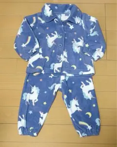 アプレレクール　ユニコーン柄 フリースパジャマ　80cm