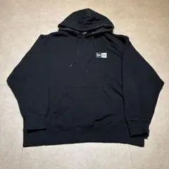 Newera パーカー　プルオーバー　スウェット　黒　ブラック　L