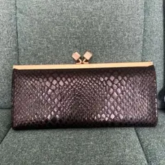 長財布 2点セット パイソン柄 がま口のサムネイル